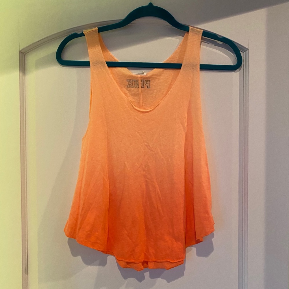 VS PINK Orange Ombré Tank Top